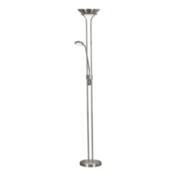 LED 1 Light Mother & Child Lamp Satin Silver - thumbnail 2