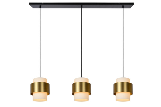 Firmin Classic Bar Pendant Light - 3xE27 - Matt Gold, Brass - image 1
