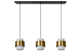 Firmin Classic Bar Pendant Light - 3xE27 - Matt Gold, Brass - thumbnail 3