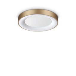 Planet 40cm Integrated LED Semi Flush Ceiling Light Brass 1850lm 3000K - thumbnail 1