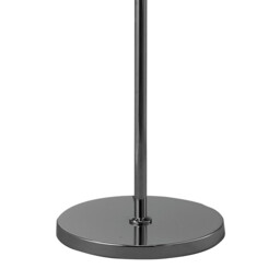 Tiffany Floor Lamp 3+3 Light E27+G9, Polished Chrome With Soft Bronze Shade & Clear Crystal - thumbnail 3