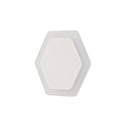 Altona Magnetic Base Wall Lamp, 12W LED 3000K 498lm, 15, 19cm Horizontal Hexagonal Centre, Sand White, Acrylic Frosted Diffuser - thumbnail 3