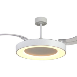 Niseko Fan L 62cm 40W LED Dimmable Ceiling Light With 40W DC Fan, 2700-5000K Remote Control, 4400lm, White - thumbnail 5