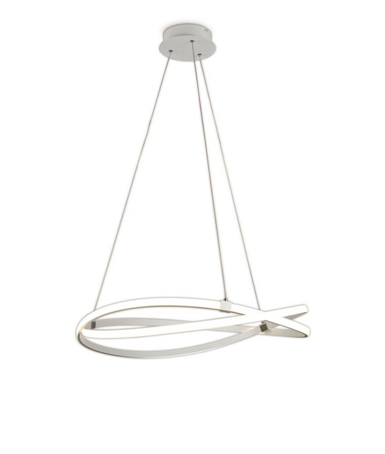 Infinity Ceiling Pendant 60W LED 3000K, 4500lm, Dimmable White, White Acrylic - image 1