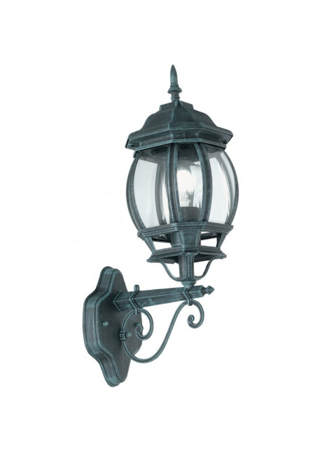 SANTIAGO Outdoor UP Wall Lanterns Black, Green, IP44 25x46x15.5cm