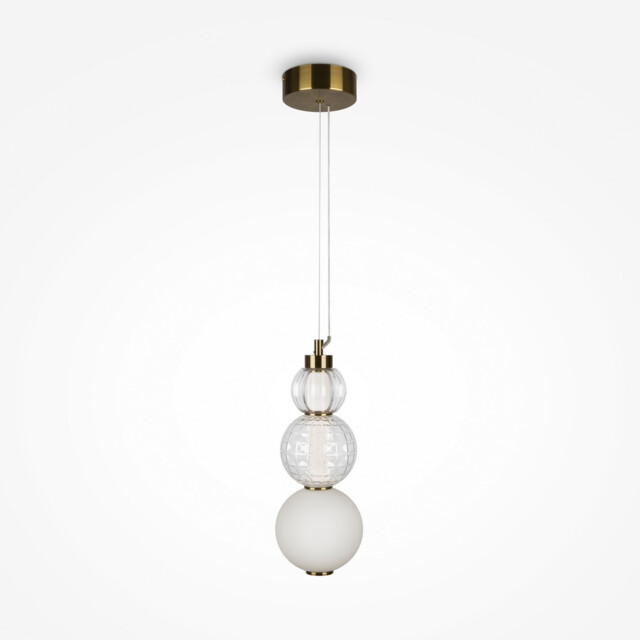 Maytoni Collar Modern Integrated LED Pendant Ceiling Light Gold 3000K - image 1
