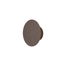 Altona Magnetic Base Wall Lamp, 12W LED 3000K 498lm, 15cm Round, Coffee