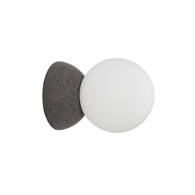 Zero Wall Lamp Grey Concrete, Opal Glass LED G9 - image 1