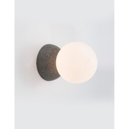 Zero Wall Lamp Grey Concrete, Opal Glass LED G9 - thumbnail 3