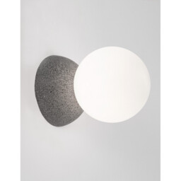 Zero Wall Lamp Grey Concrete, Opal Glass LED G9 - thumbnail 2