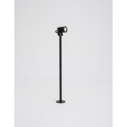 Fend 64cm Outdoor Bollard Black Aluminium, Glass LED 5W 378Lm 3000K IP65 - thumbnail 3