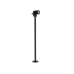 Fend 64cm Outdoor Bollard Black Aluminium, Glass LED 5W 378Lm 3000K IP65 - thumbnail 1