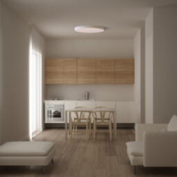 Turin Ceiling 60cm Round, 50W LED, On Board CCT 3000/4000/5000K, 5500lm, White, 3yrs Warranty - thumbnail 5