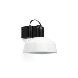 Tatawin Dome Wall Lamp Black, Gloss White 1x E27