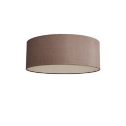 Baymont White 3 Light E27 Universal Flush Ceiling Fixture With 60cm x 22cm Dual Faux Silk Shade, Taupe/Halo Gold - thumbnail 5