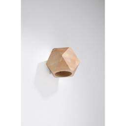 Woody Up & Down Wall Lamp, Natural Wood, 1x G9 - thumbnail 2