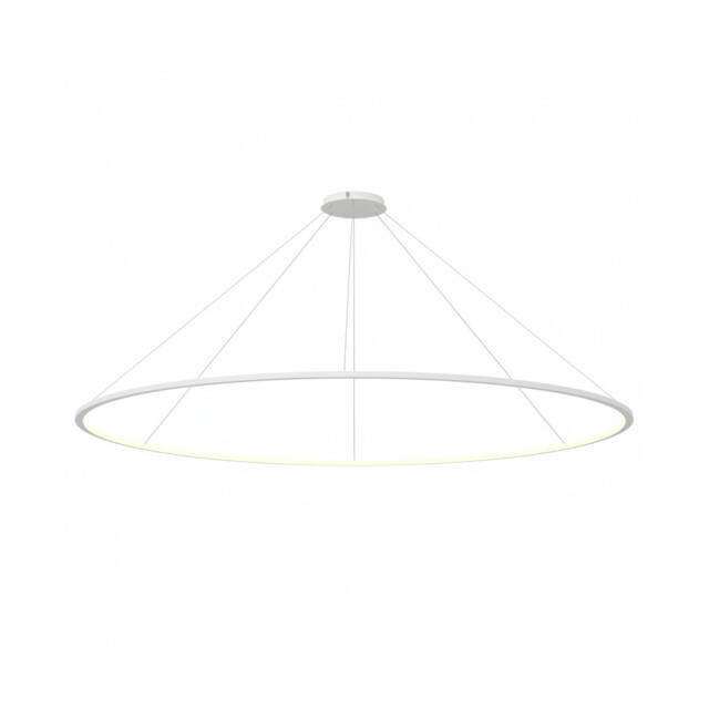 Circular Inward Surface 300cm Integrated LED Pendant Ceiling Light White 190W 3000K Dali Dimmming - image 1