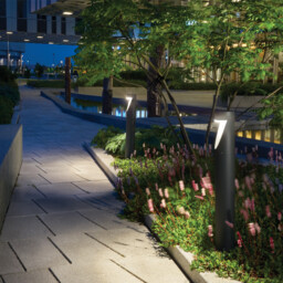 Oppland Integrated LED Outdoor LED Bollard, Graphite, IP54 - thumbnail 3