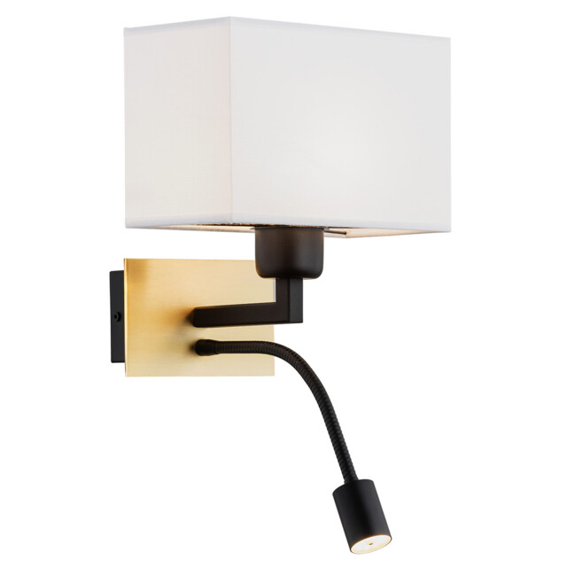 Bill Reading Wall Light White, Brushed Brass, Black Matt 3000K - image 1