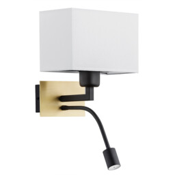 Bill Reading Wall Light White, Brushed Brass, Black Matt 3000K - thumbnail 2