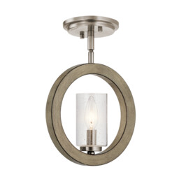 Kichler Grand Bank Wall Light/ Mini-Pendant/ Semi-Flush Antique Grey - thumbnail 2
