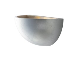 Moritz Paintable Plaster Uplighter Wall Lamp Silver, E27 - thumbnail 1
