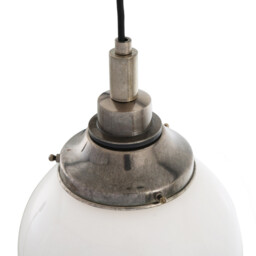 Pelagia Bathroom 20cm Globe Pendant, Antique Silver, IP44 - thumbnail 2