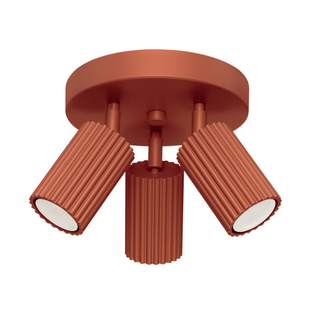 Karbon Minimalist Ceiling Spotlight Cluster 3 Light Red Ochre - image 1