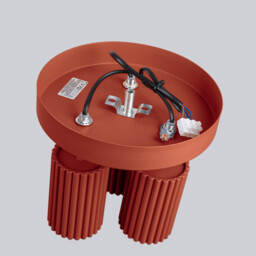 Karbon Minimalist Ceiling Spotlight Cluster 3 Light Red Ochre - thumbnail 5