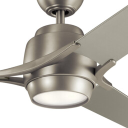 Kichler Zeus 3 Blade 152cm Ceiling Fan with LED Light Brushed Nickel Remote Control - thumbnail 2