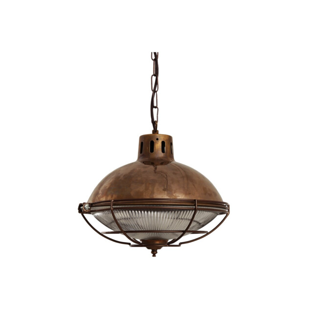 Marlow Cage Dome Pendant, Antique Brass, Bronze Cage