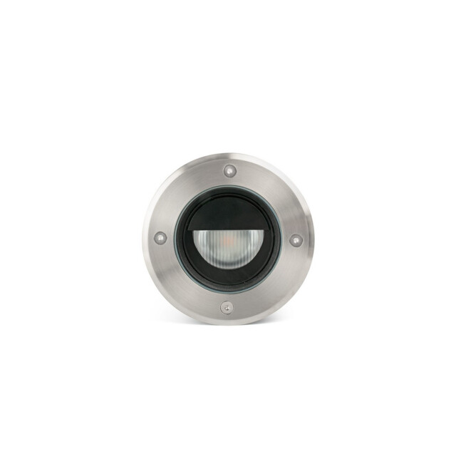 Geiser 13cm Outdoor Recessed Wall Lamp Satin Stainless 3000K IP67 - image 1