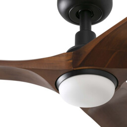 Heywood 90cm Smart LED Ceiling Fan Black, Walnut Blades - thumbnail 5