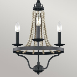 Feiss Nori Multi Arm Chandelier Dark Weathered Zinc with Driftwood Grey - thumbnail 3