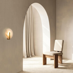 Maroni Integrated Led Wall Lamp Brass-Natural Alabaster LED 3000K - thumbnail 2