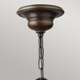 Cello Multi Arm Chandelier 3 Light Antique Bronze Finish, E27 - thumbnail 2