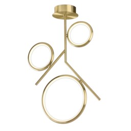 Olimpia Ceiling, 36W LED, 3000K, 2700lm, IP20, Satin Gold