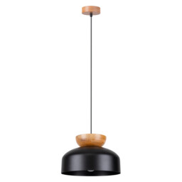 Marion Dome Pendant Ceiling Light Black - thumbnail 1