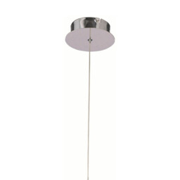 Espirales Pendant 1 Light 12W LED 3000K, 840lm, Silver/Frosted Acrylic/Polished Chrome - thumbnail 5
