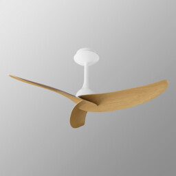 Ipanema 1m 32W Triple Blade Ceiling Fan (No Light), Remote Control, White/Wood, 5yrs Warranty - thumbnail 2