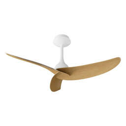 Ipanema 1m 32W Triple Blade Ceiling Fan (No Light), Remote Control, White/Wood, 5yrs Warranty - thumbnail 1