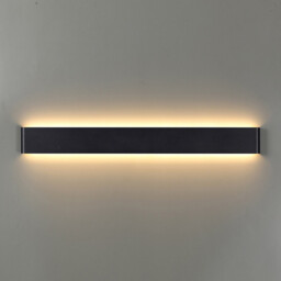 Egeo 61cm Linear Wall Lamp, 20W LED, 2700K, 1600lm, Black, 3yrs Warranty - thumbnail 2