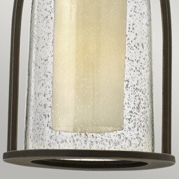 Quincy 1 Light Outdoor Ceiling Chain Lantern Oil Rubbed Bronze, E27 - thumbnail 5