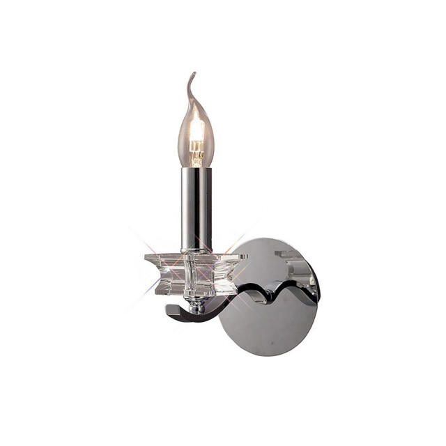 Nydia Wall Lamp E14 Polished Chrome/Crystal - image 1