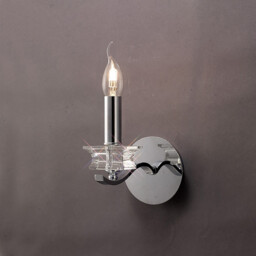 Nydia Wall Lamp E14 Polished Chrome/Crystal - thumbnail 2