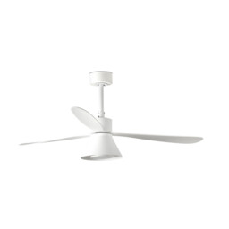 Amelia 132cm Ceiling Fan LED Cone White