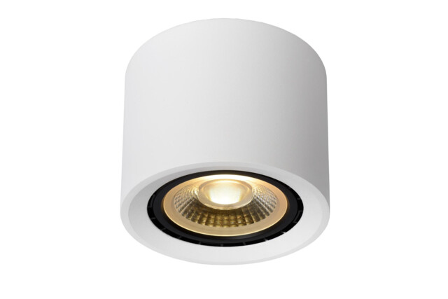 Fedler Modern Surface Mounted Ceiling Spotlight - Ø 12cm - LED Dim to warm - GU10 - 1x12W 2200K/3000K - White - image 1