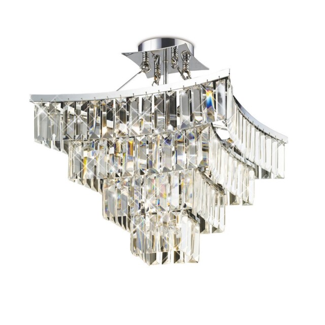Gianni Ceiling Pendant 9 Light Polished Chrome, Crystal - image 1
