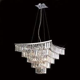 Gianni Ceiling Pendant 9 Light Polished Chrome, Crystal - thumbnail 2