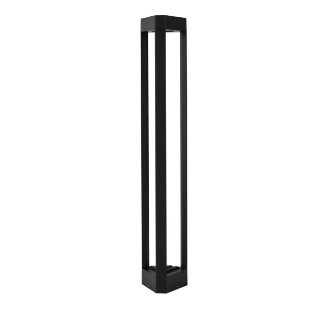 Pax 80cm Outdoor Bollard Black Aluminium LED 9W 715Lm 3000K IP54 - image 1